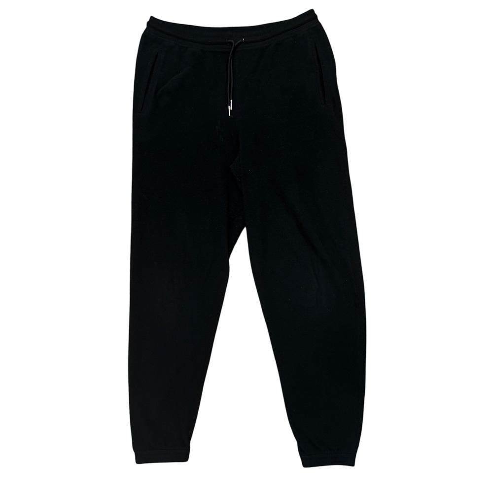 Patagonia Pants Womens Large Micro Fleece D Black‎ Joggers Sweatpants Base Layer